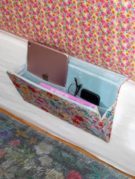 Bedside Caddy Organizer - Floral