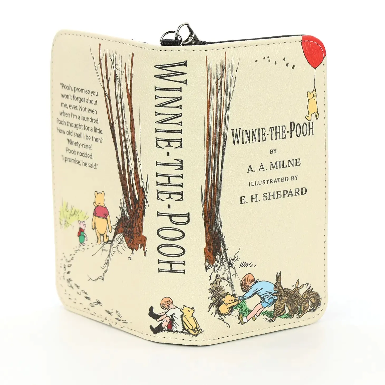 Beige Winnie the Pooh Book Wallet