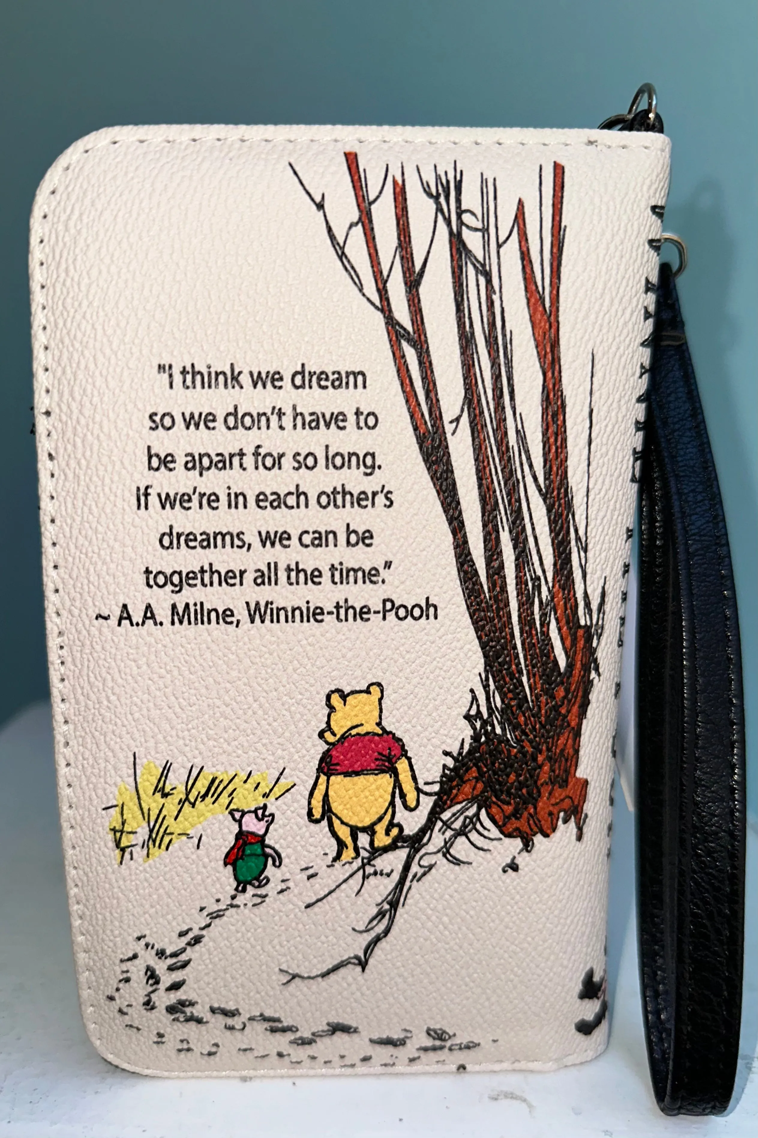 Beige Winnie the Pooh Book Wallet