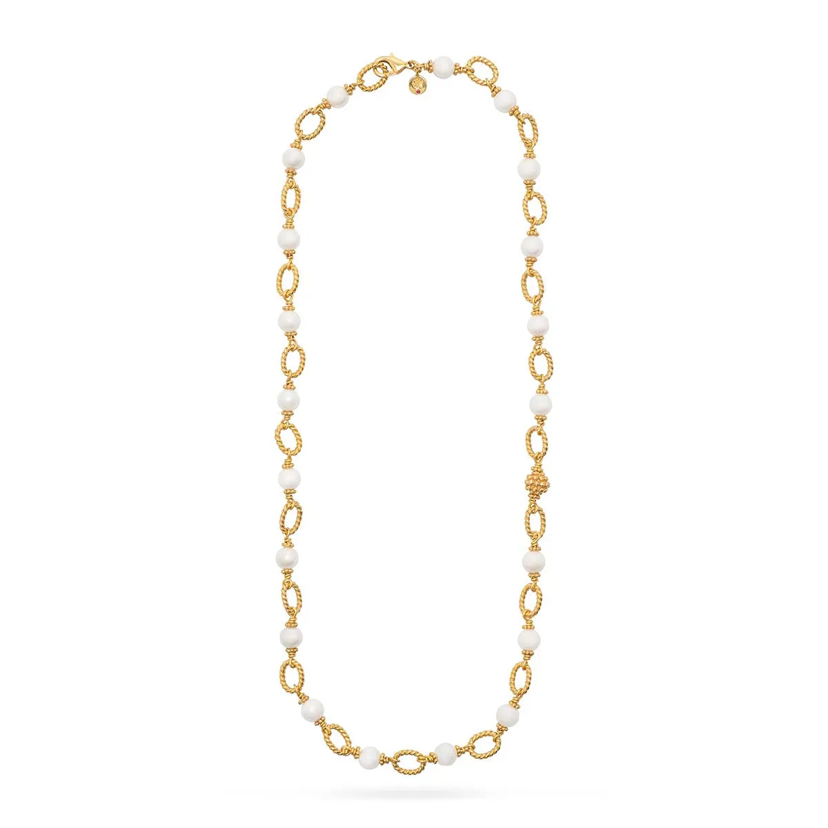 Berry & Bead Chain, 24'' - Pearl