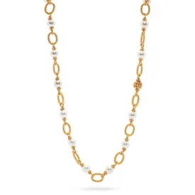 Berry & Bead Chain, 24'' - Pearl