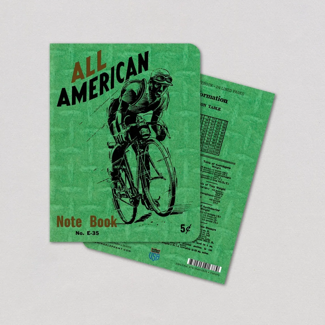 Bicyclist American Notebook