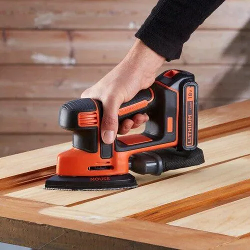 Black & Decker 18V Lithium-Ion Cordless Mouse Detail Sander | BDCDS18-GB