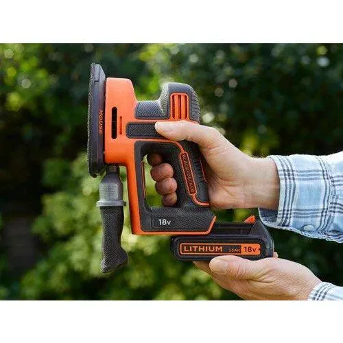 Black & Decker 18V Lithium-Ion Cordless Mouse Detail Sander | BDCDS18-GB