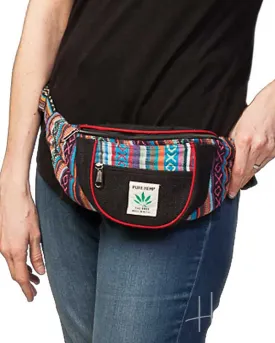 Black Ganja Hemp Hip Pack