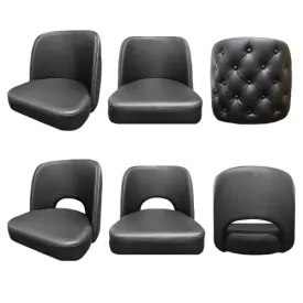 Black Vinyl Barstool Heads