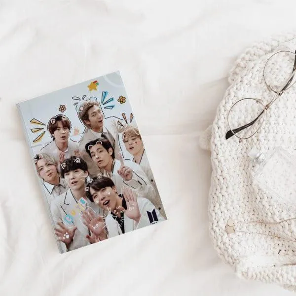 BTS All Characters Face Soft Cover Notebook