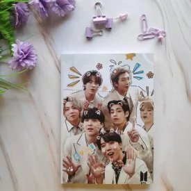 BTS All Characters Face Soft Cover Notebook