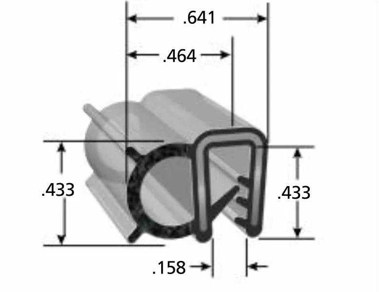 Bulk Skylight Seal (Bulb on Side)