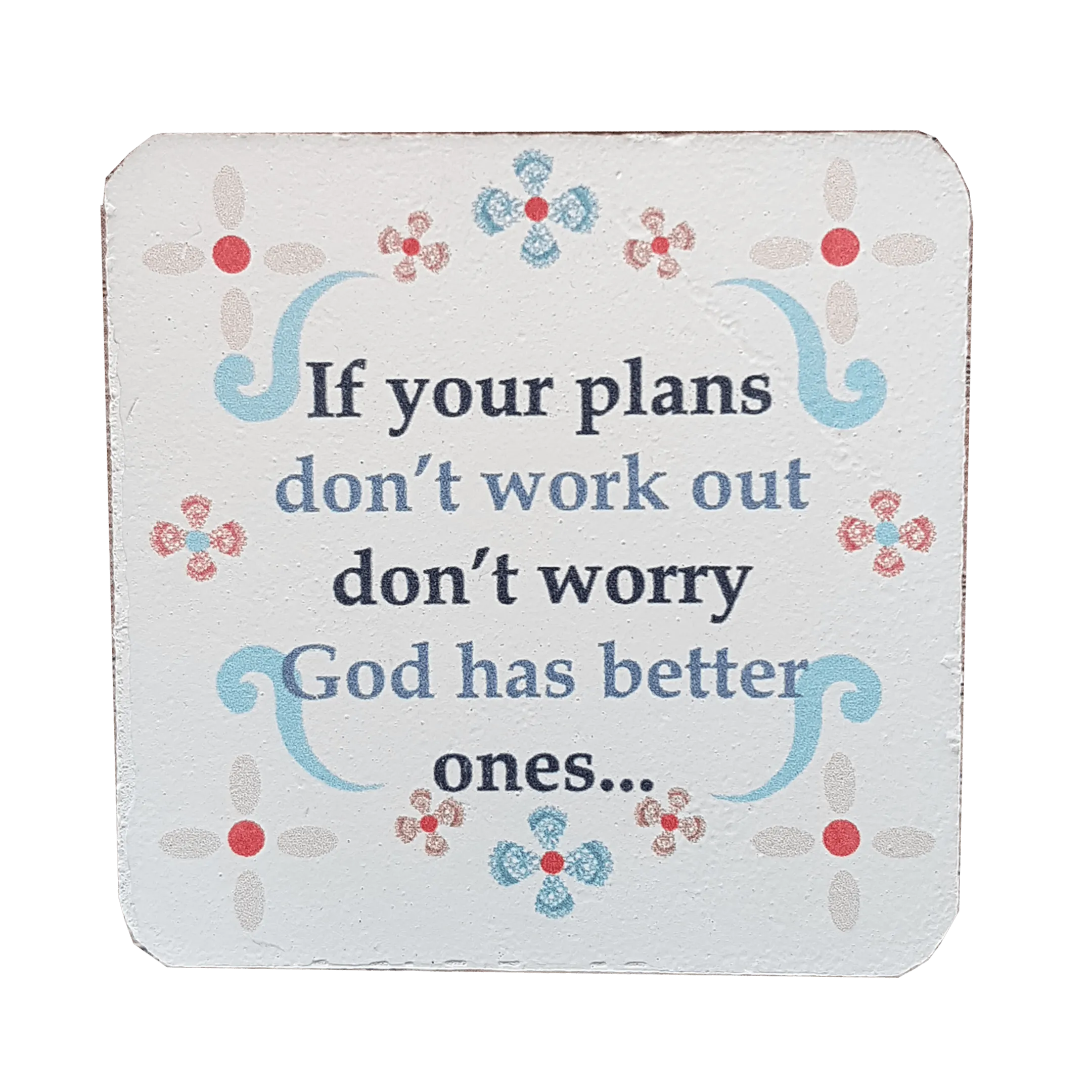 C&F Wooden Quote Magnet - If Your Plans Don't Work Out