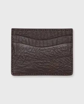 Card Holder in Chocolate Sharkskin