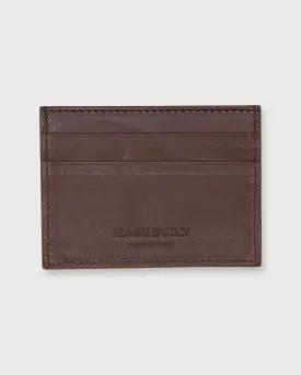 Card Holder in Dark Brown Leather