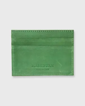 Card Holder in Green Leather