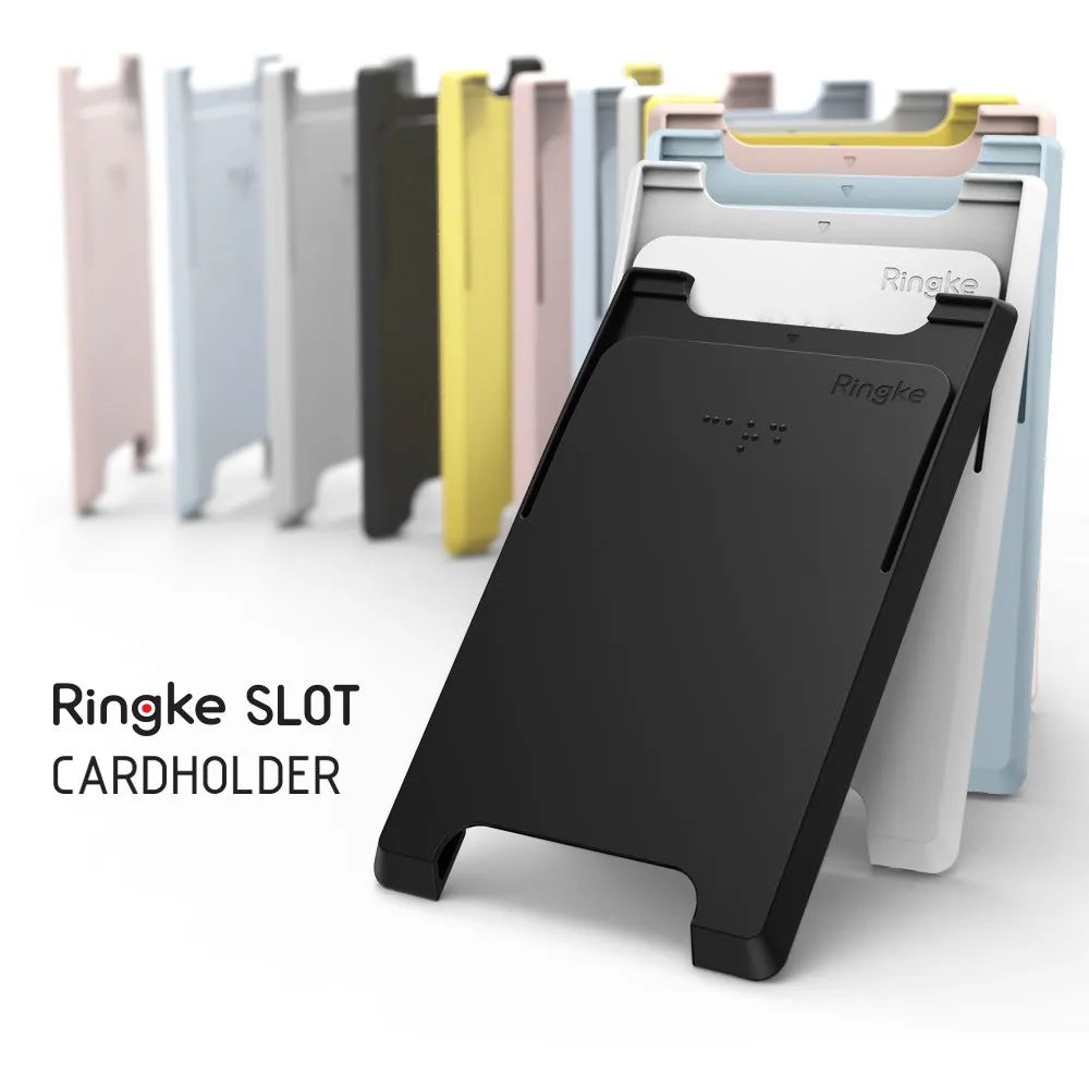 Card Holder | Slot [Solid - 2 Cards] [2 Pack] - Black