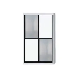 Caroline Modular Wardrobe (White with Frosted Glass)