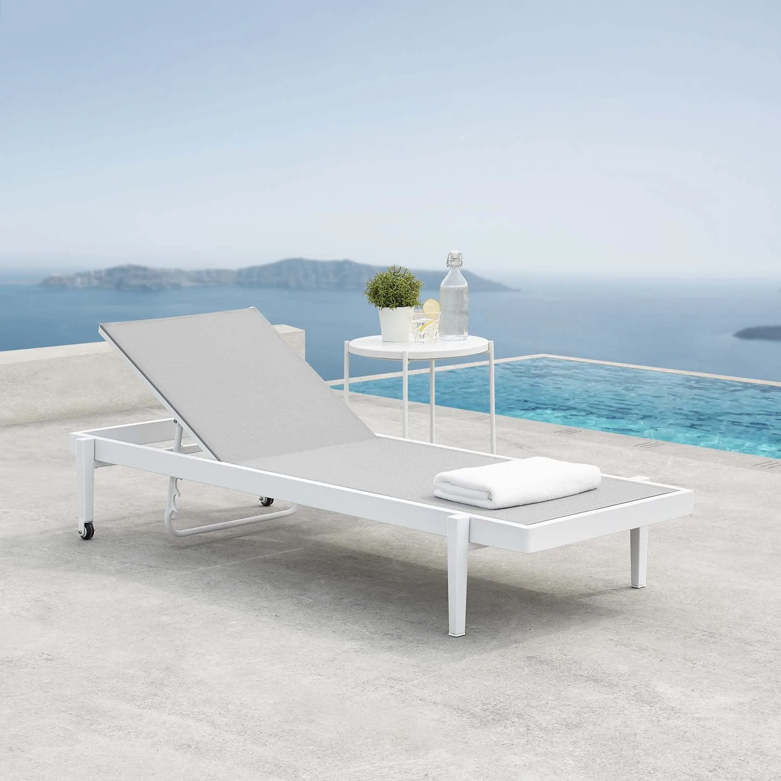 Charleston Outdoor Patio Chaise Lounge Chair by Modway