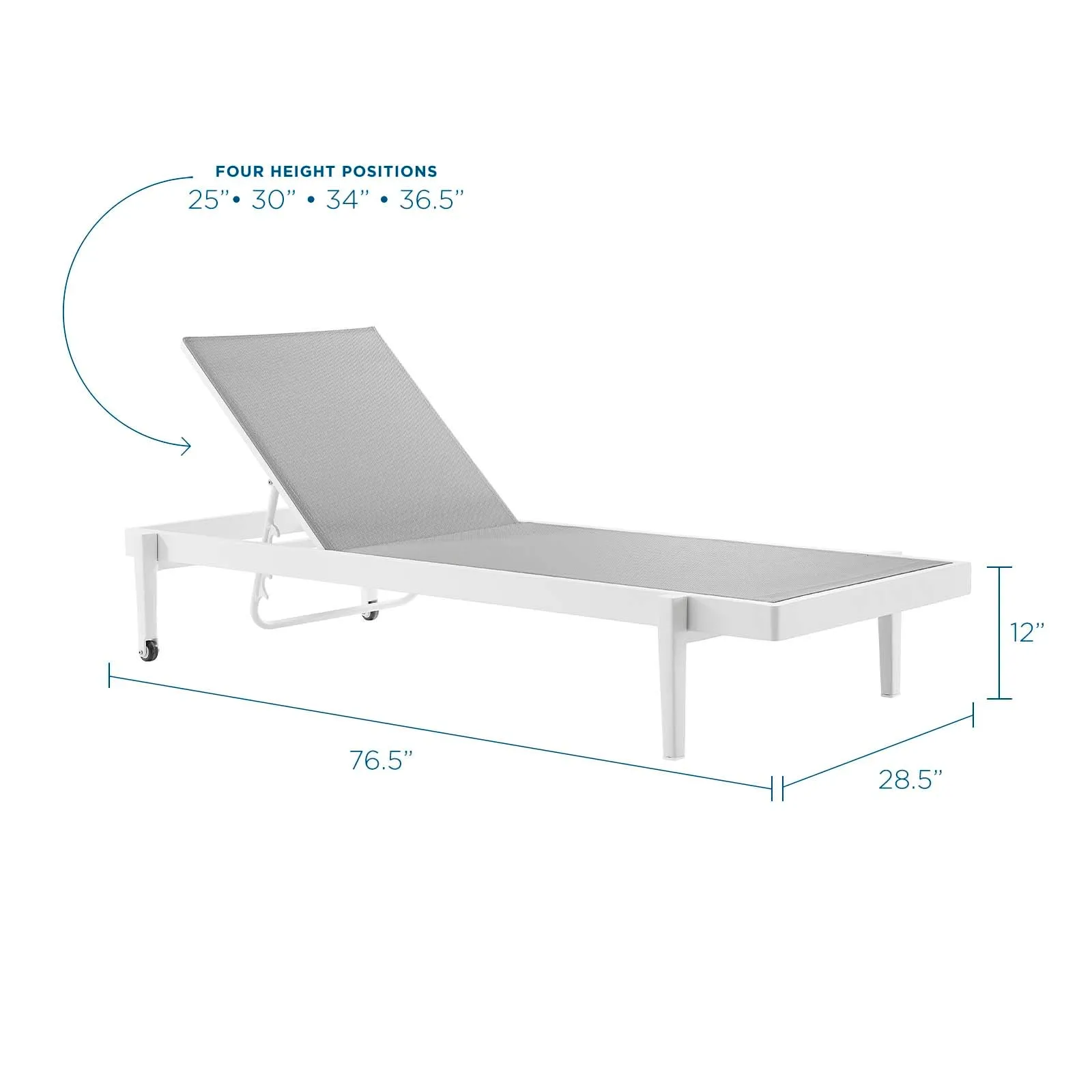 Charleston Outdoor Patio Chaise Lounge Chair by Modway