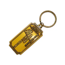 Checker Flag Keychain