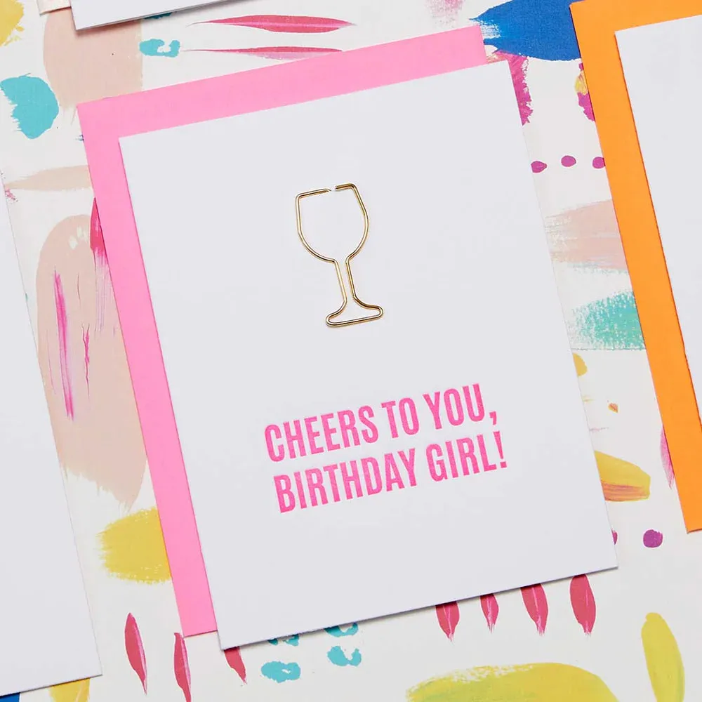 Cheers Birthday Girl Card