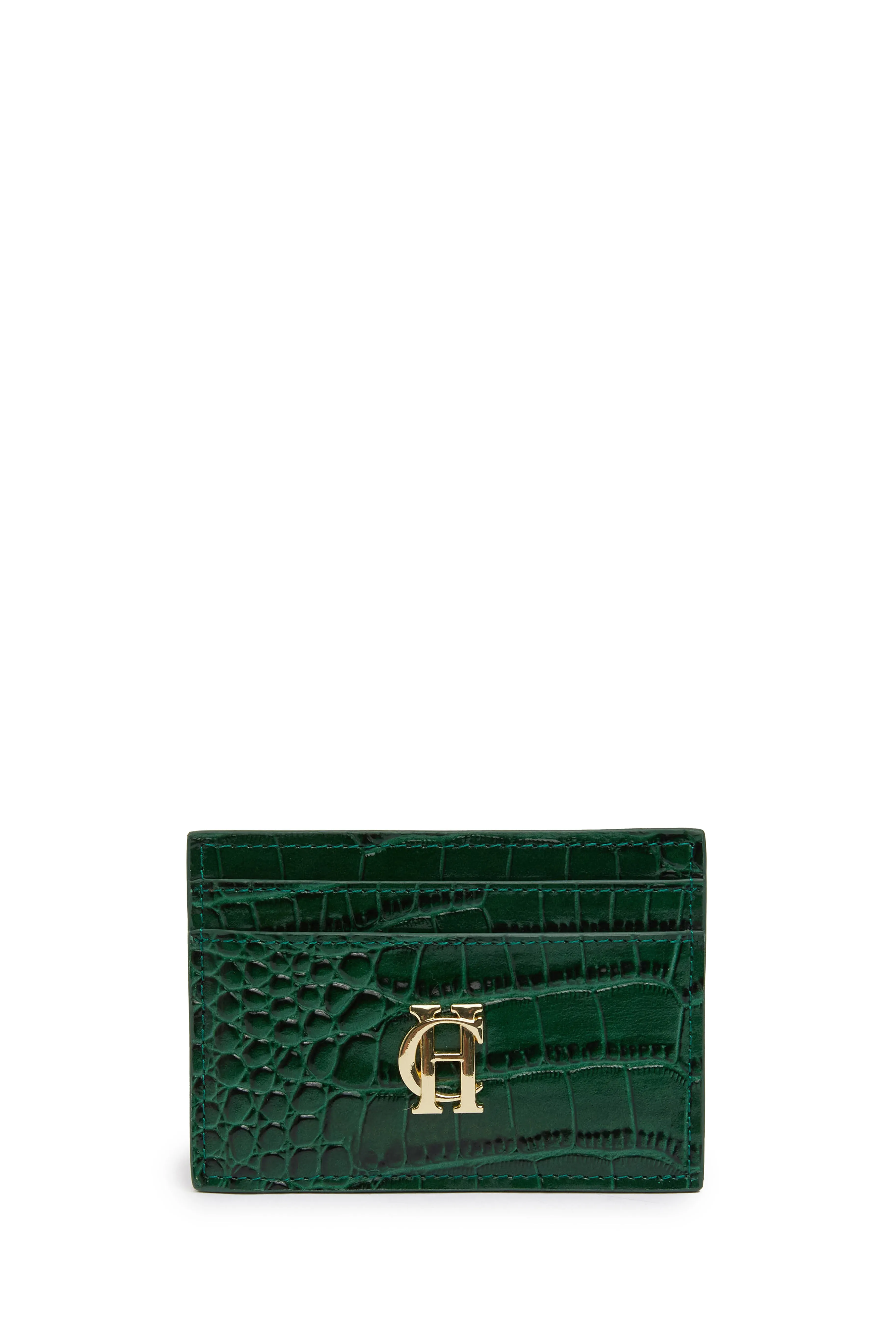 Chelsea Card Holder (Emerald Croc)