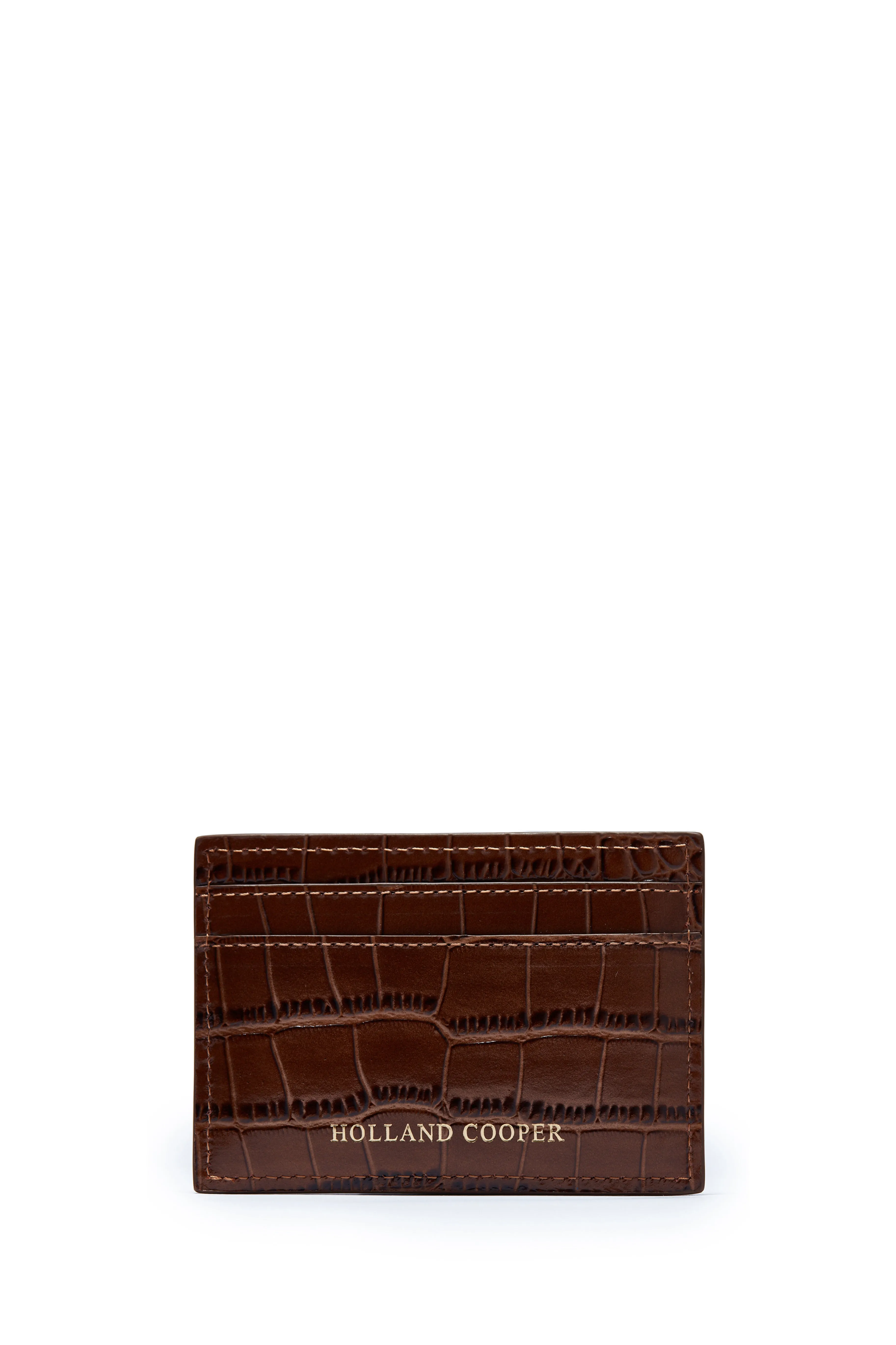 Chelsea Card Holder (Tan Croc)