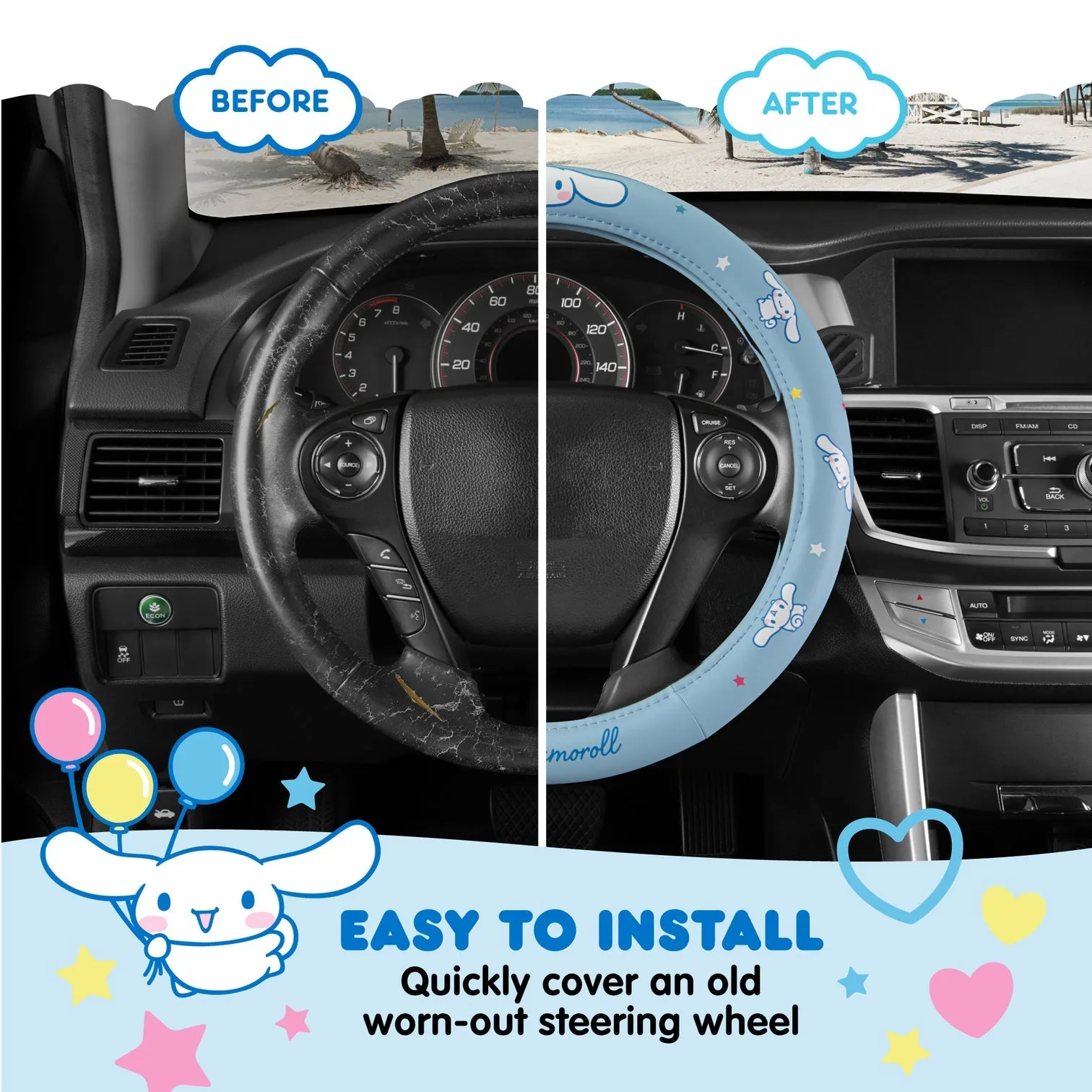 Cinnamoroll Steering Wheel Cover