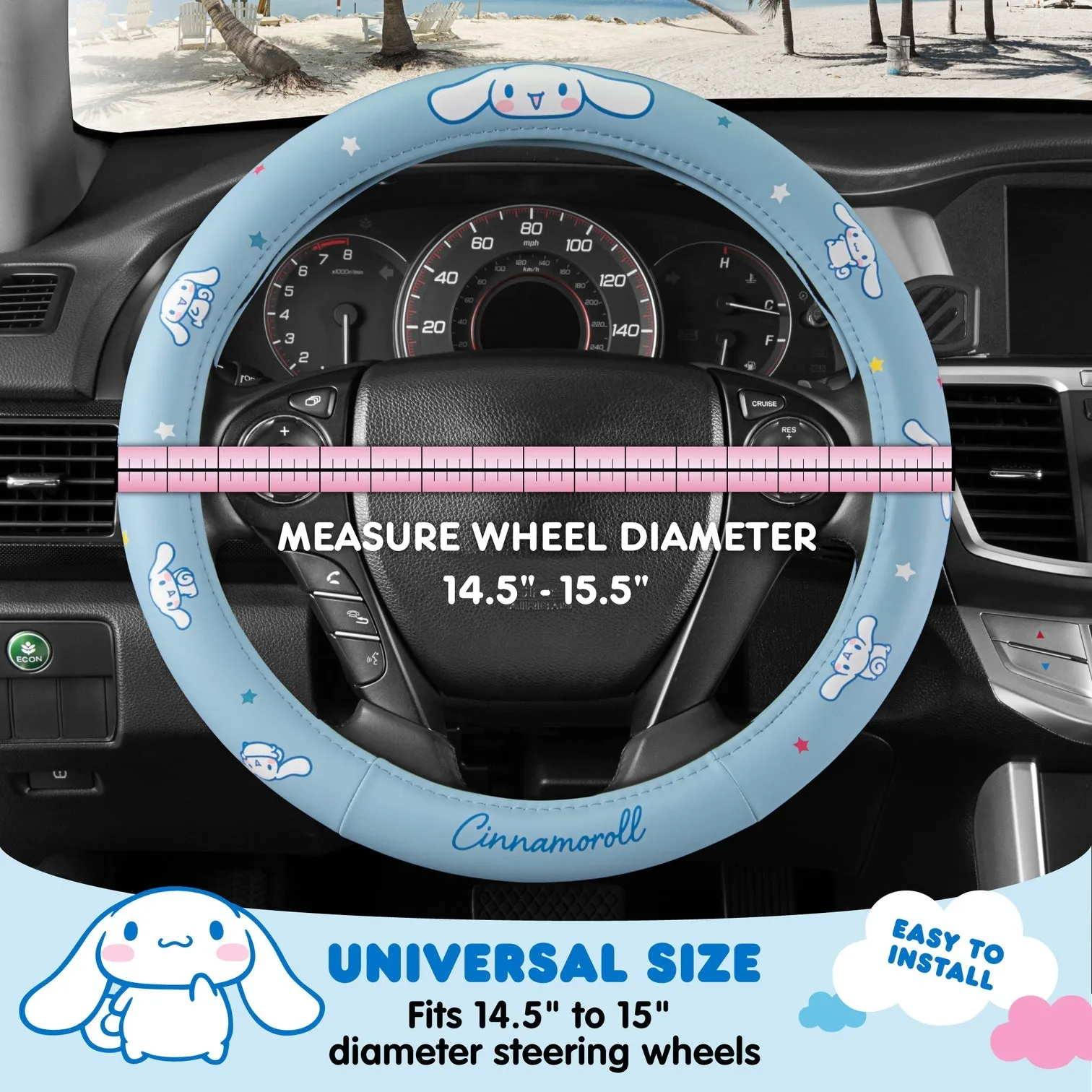 Cinnamoroll Steering Wheel Cover