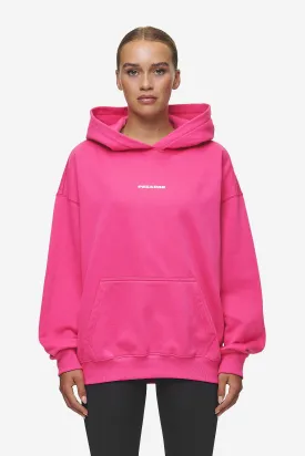 Clarita Logo Oversized Hoodie Washed Digital Pink White Gum