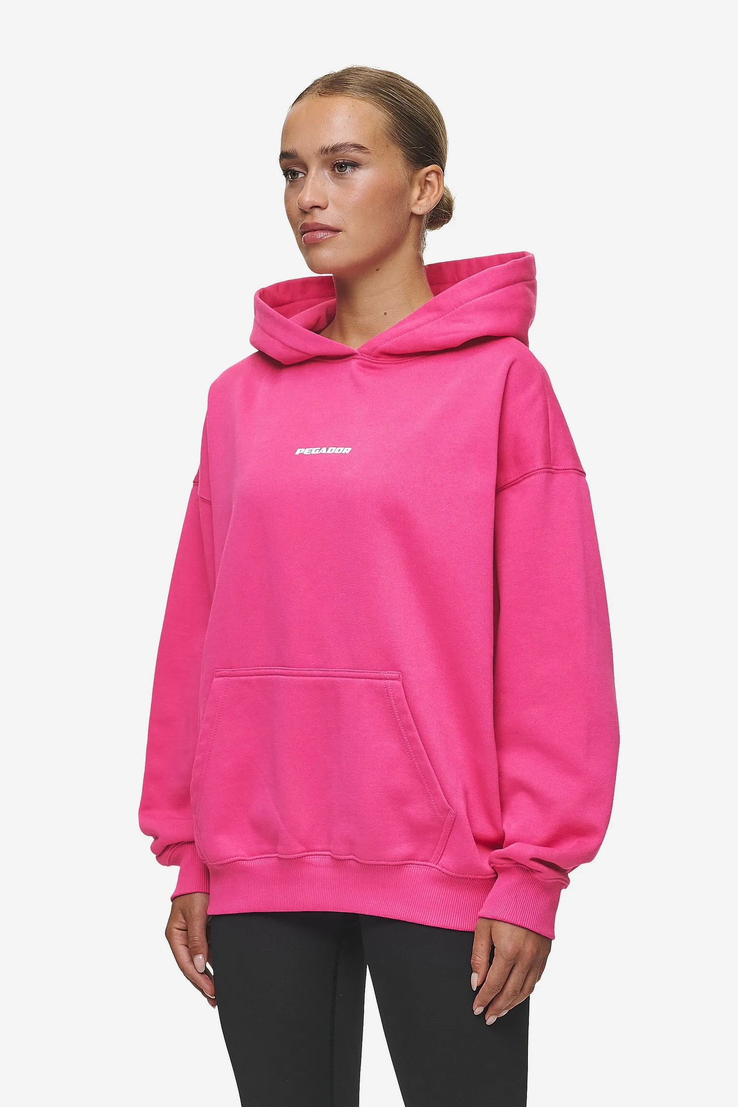 Clarita Logo Oversized Hoodie Washed Digital Pink White Gum