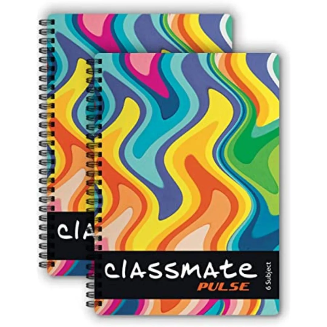 Classmate Plus 6 subject Notebook Unruled (24*18 cm)