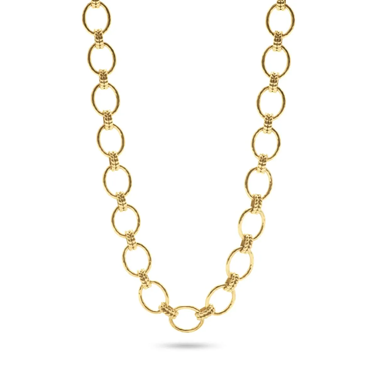 Cleopatra Grande Link Necklace, 16" 2'' - Gold