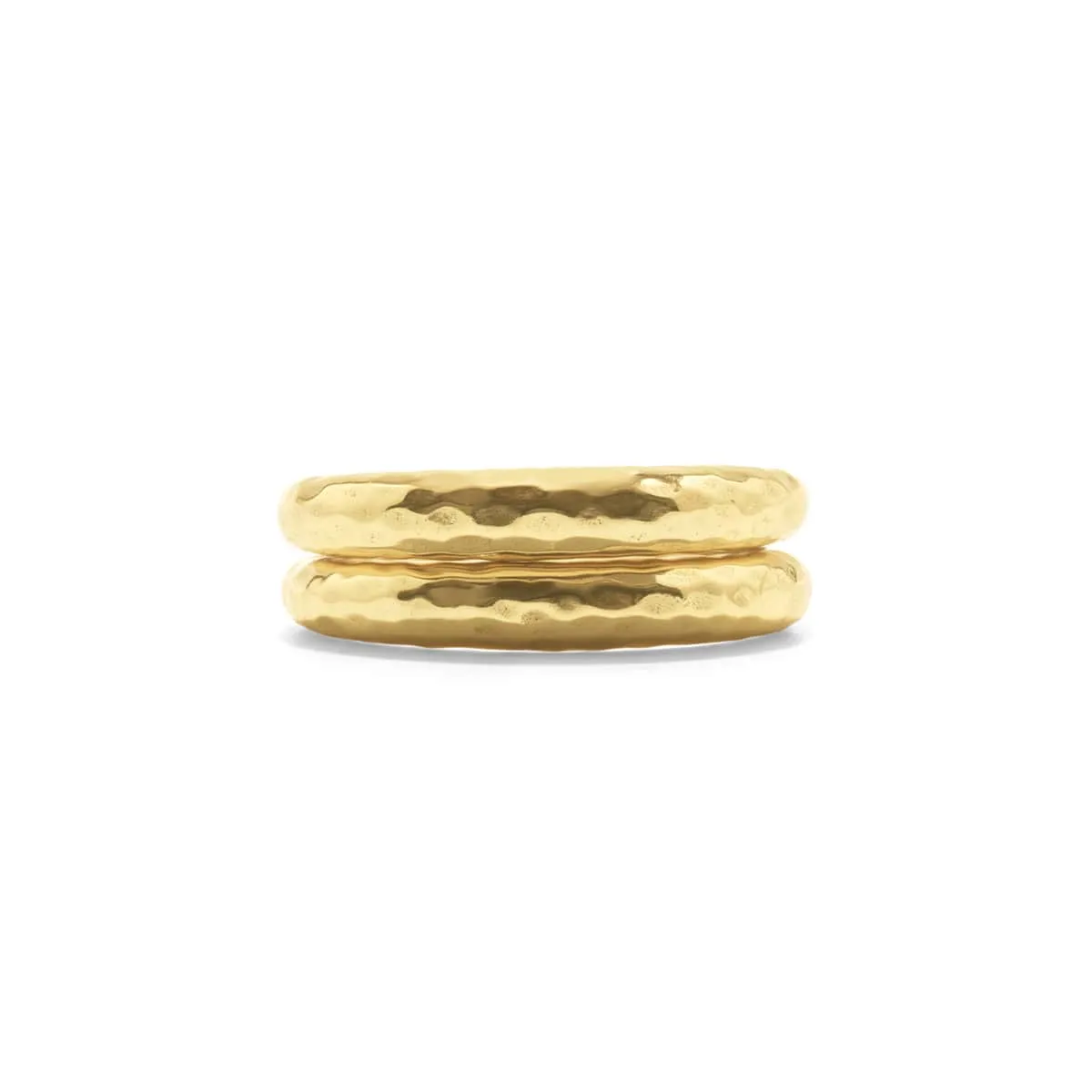 Cleopatra Slice Stacking Ring Set - Gold - Size 8