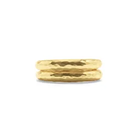 Cleopatra Slice Stacking Ring Set - Gold - Size 8