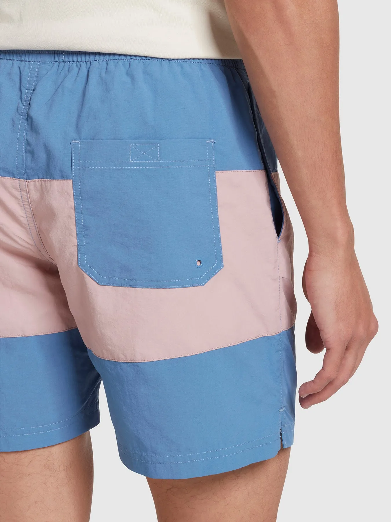 Colbert Panelled Swim Shorts In Sheaf Blue