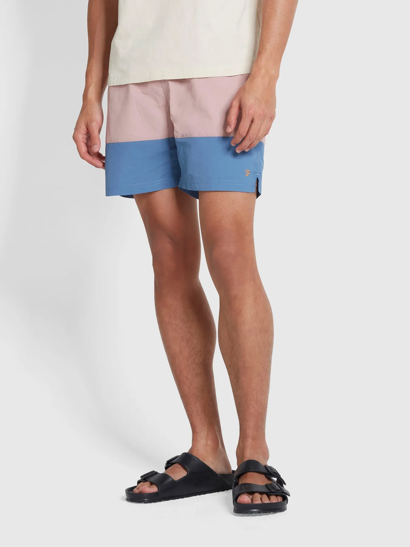 Colbert Panelled Swim Shorts In Sheaf Blue