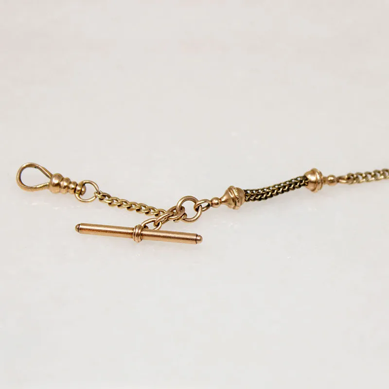 Curb & Foxtail 14k Gold Married Chain by Ancient Influences