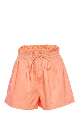 Devin Peony Drawstring Cotton Shorts