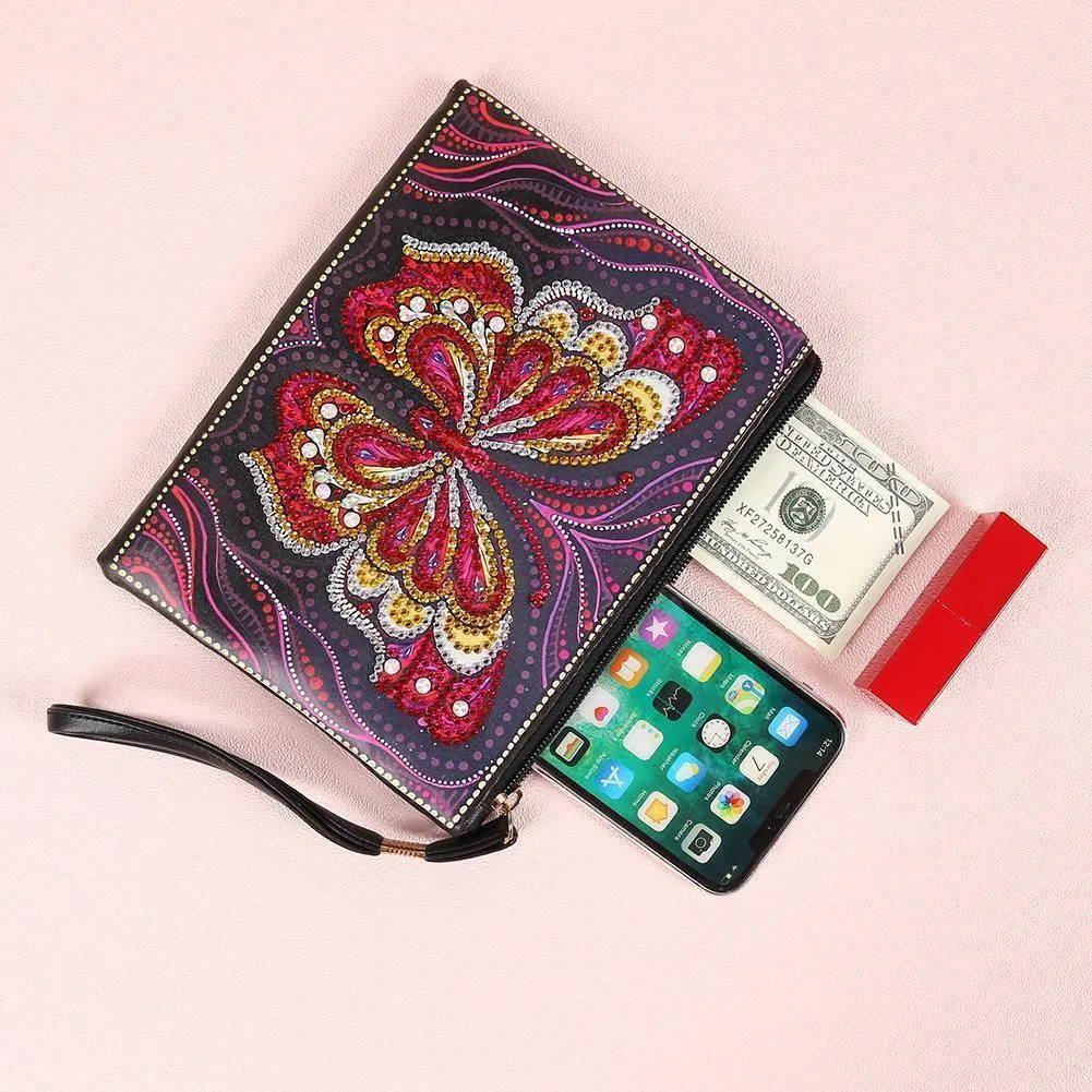 DIY Butterfly Wristlet Wallet-Special Shaped Diamond Painting