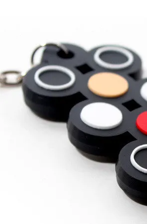 Dot Matrix (Black Keychain)