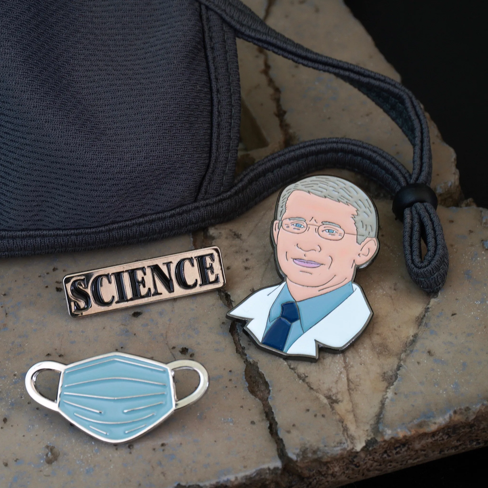 Dr. Fauci Science Pin Set