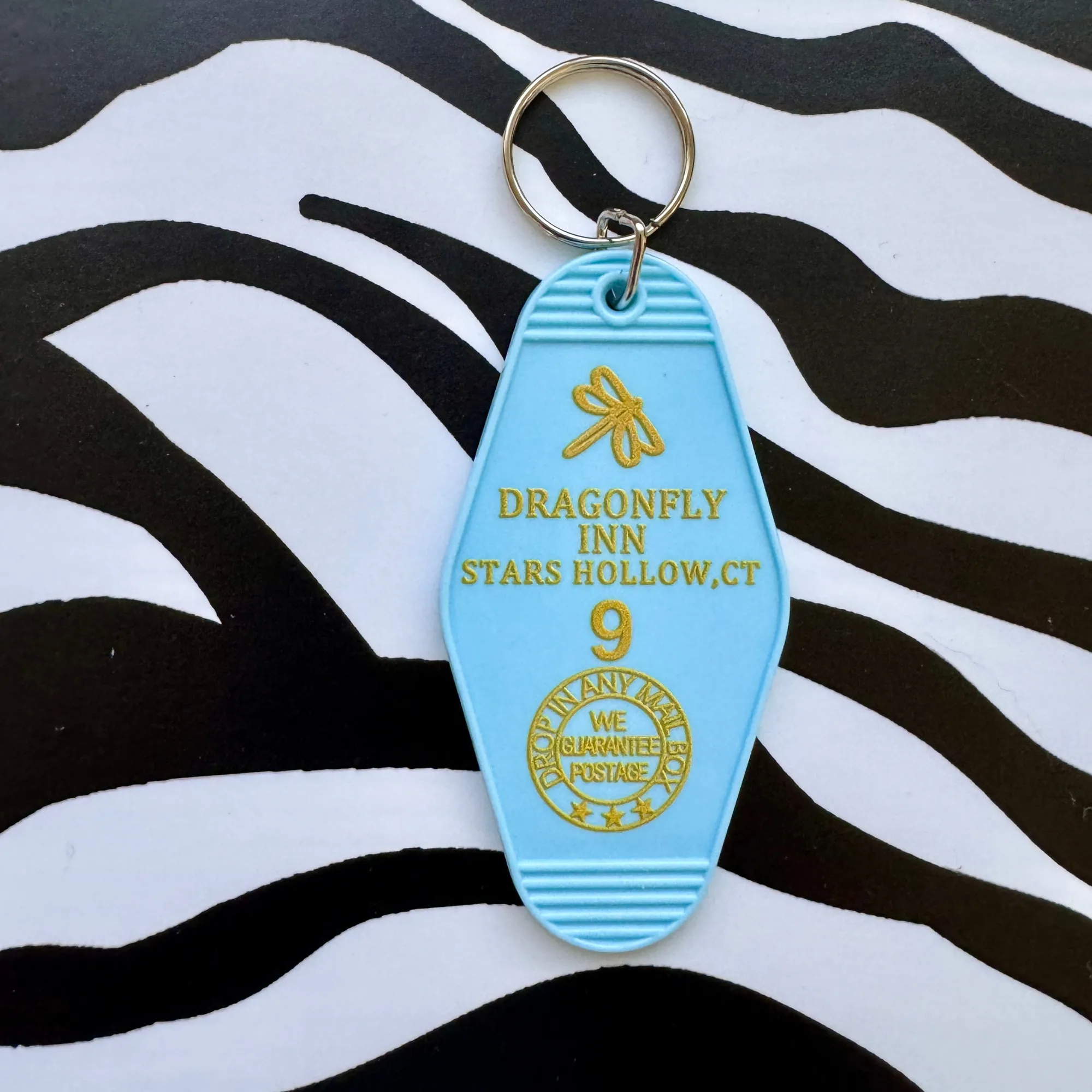 Dragonfly Motel Keychain