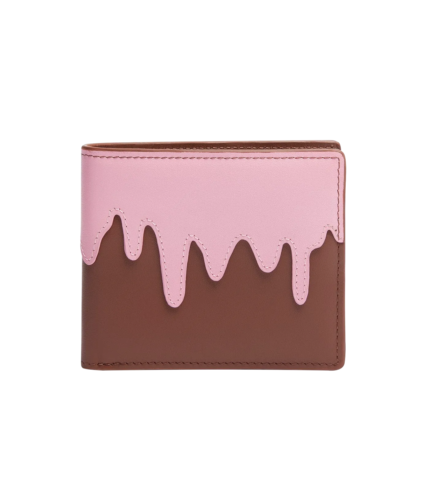 DRIPPY WALLET - PINK/BROWN