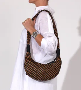 Dylan Woven Handbag | Brown Multi