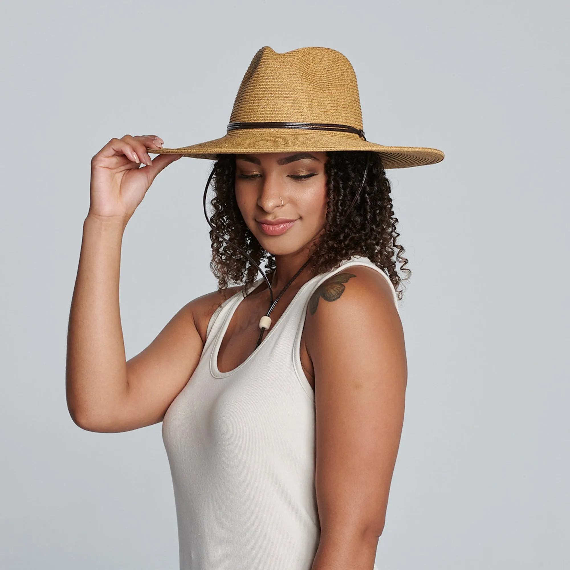 El Campo 4" Brim Sun Hat - UPF50 Sun Protection with Chin Cord - San Diego Hat Co.