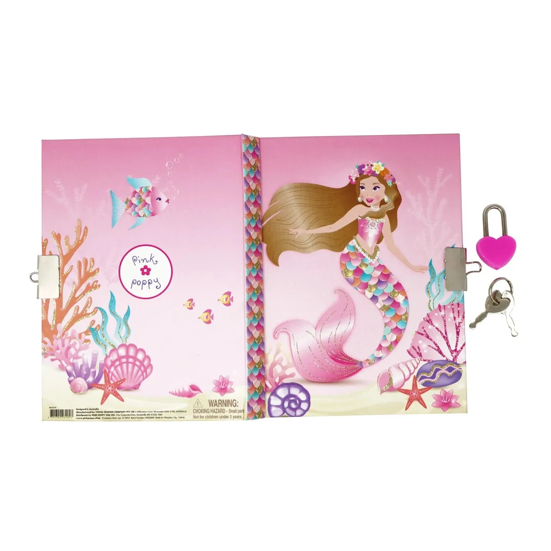 Enchanted Mermaid Lockable Diary Notebook