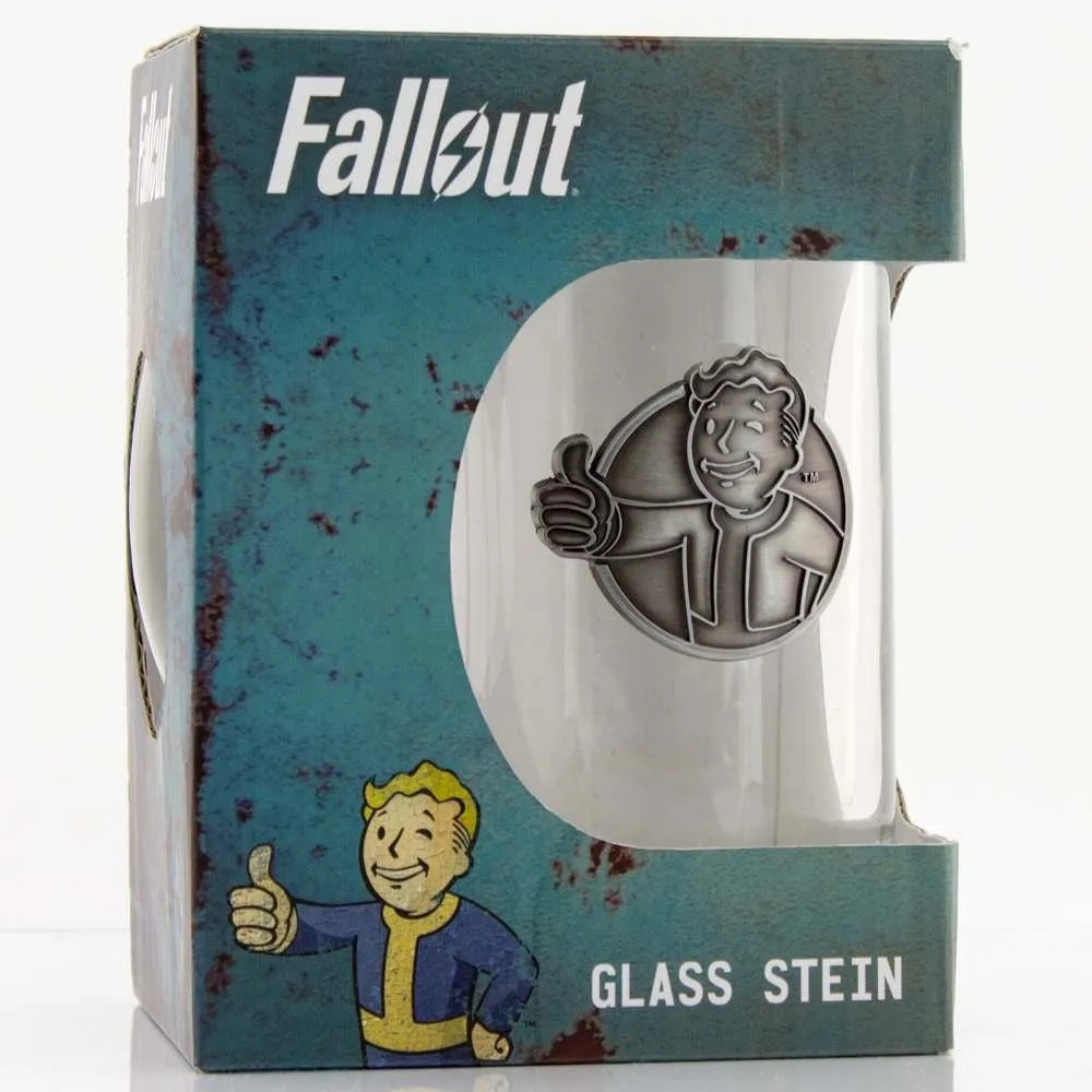 Fallout Vault Boy Stein Glass