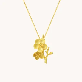 Flower Bunch Gold Pendant with chain