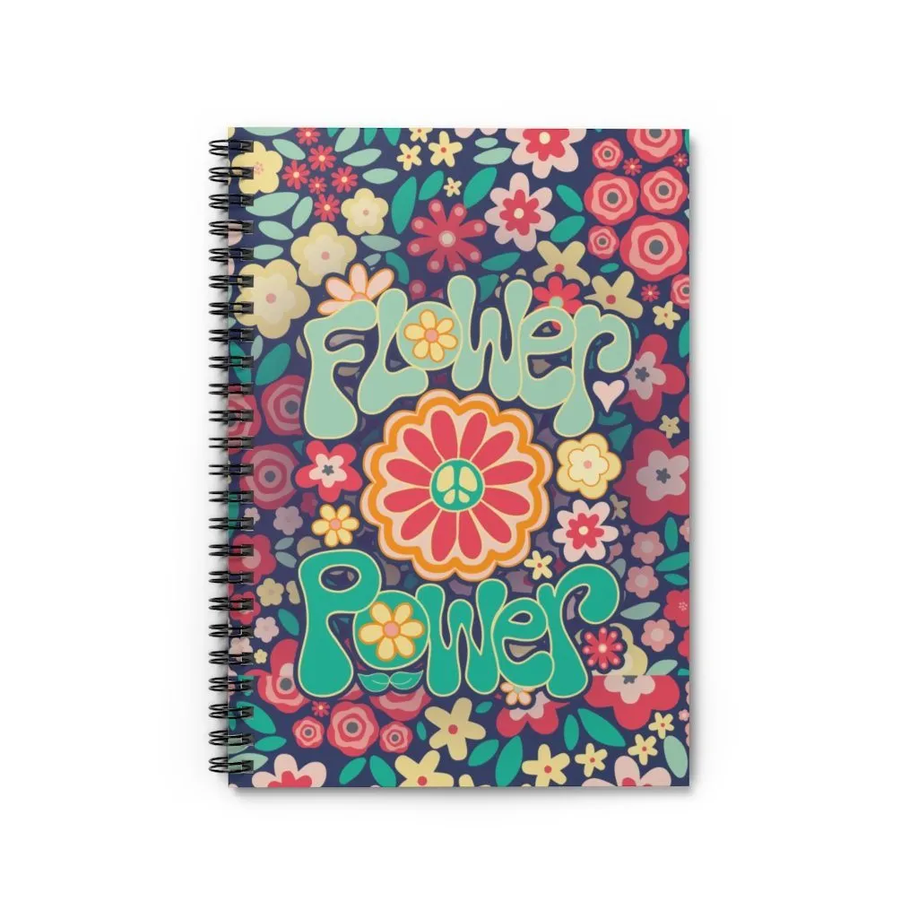 Flower Power - Spiral Notebook - Ruled Line