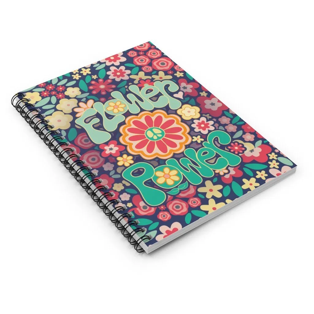 Flower Power - Spiral Notebook - Ruled Line