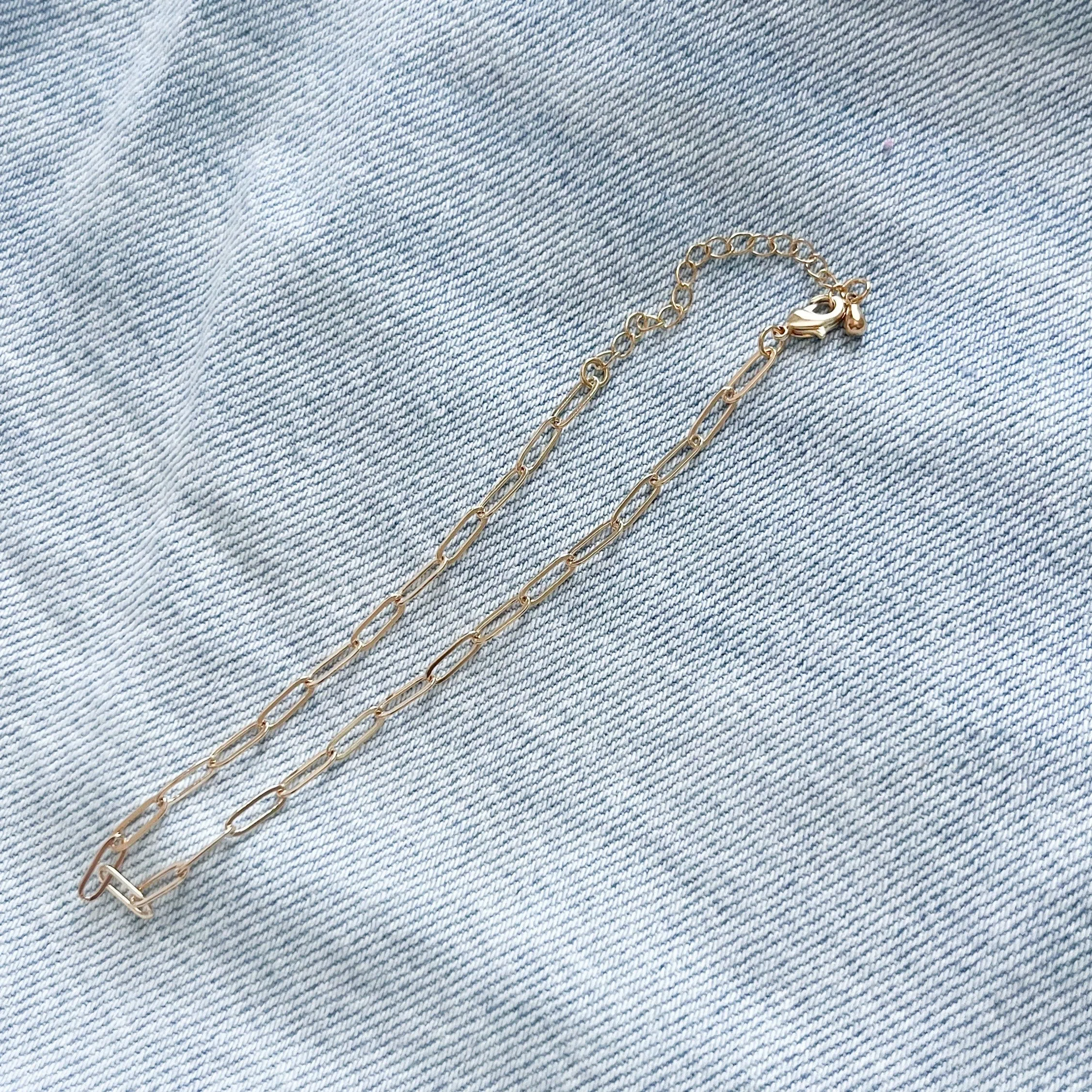 Gold Chain Link Anklet